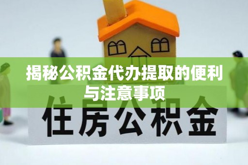 海棠揭秘公积金代办提取的便利与注意事项