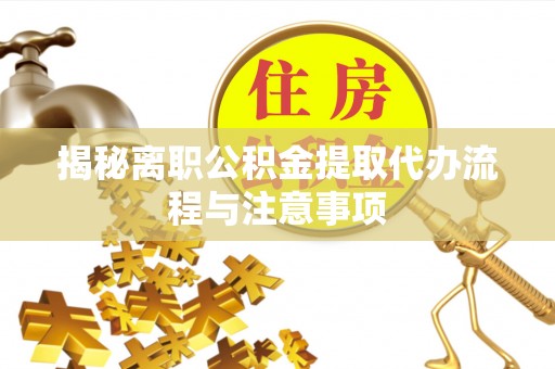 海棠揭秘离职公积金提取代办流程与注意事项