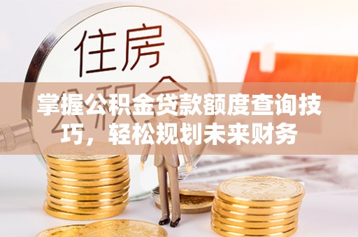 海棠掌握公积金贷款额度查询技巧，轻松规划未来财务
