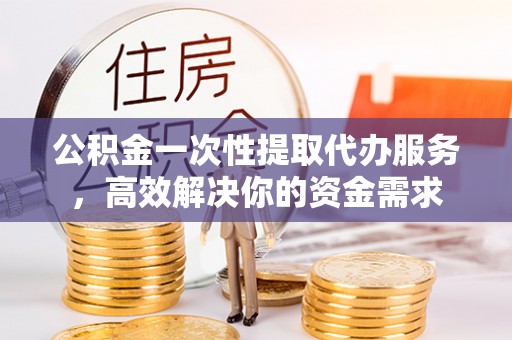 海棠公积金一次性提取代办服务，高效解决你的资金需求