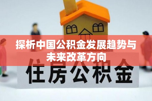 海棠探析中国公积金发展趋势与未来改革方向