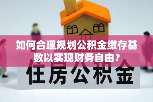海棠如何合理规划公积金缴存基数以实现财务自由？