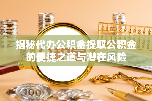 海棠揭秘代办公积金提取公积金的便捷之道与潜在风险