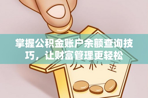 海棠掌握公积金账户余额查询技巧，让财富管理更轻松