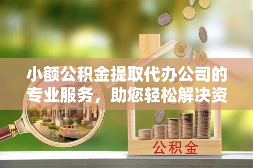 海棠小额公积金提取代办公司的专业服务，助您轻松解决资金难题