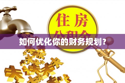海棠如何优化你的财务规划？