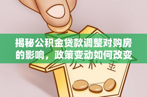 海棠揭秘公积金贷款调整对购房的影响，政策变动如何改变你的买房计划