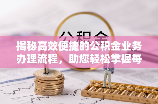 海棠揭秘高效便捷的公积金业务办理流程，助您轻松掌握每一步