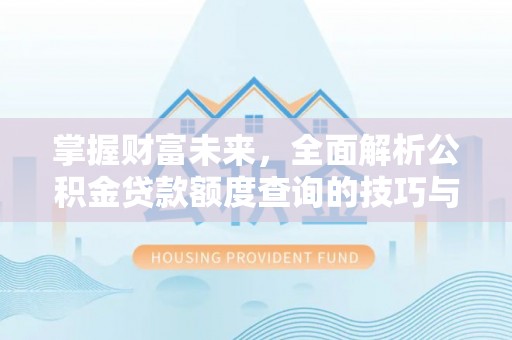 海棠掌握财富未来，全面解析公积金贷款额度查询的技巧与策略