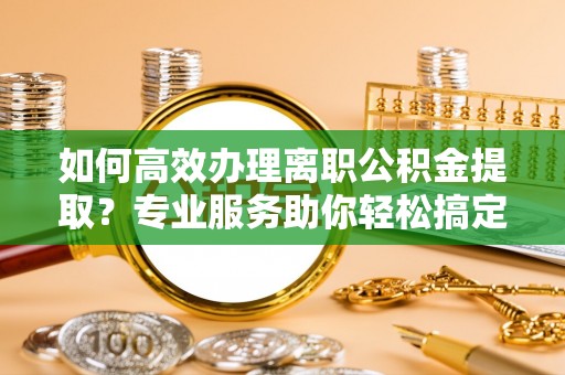 海棠如何高效办理离职公积金提取？专业服务助你轻松搞定