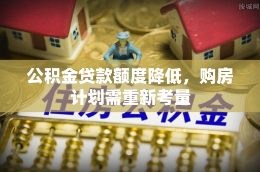 海棠公积金贷款额度降低，购房计划需重新考量
