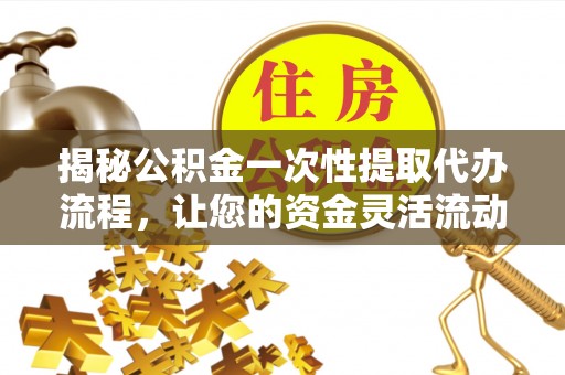 海棠揭秘公积金一次性提取代办流程，让您的资金灵活流动