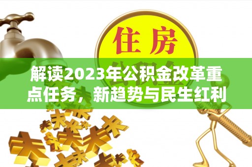 海棠解读2023年公积金改革重点任务，新趋势与民生红利