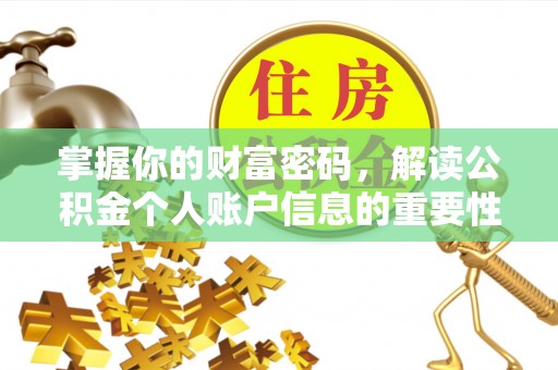 海棠掌握你的财富密码，解读公积金个人账户信息的重要性