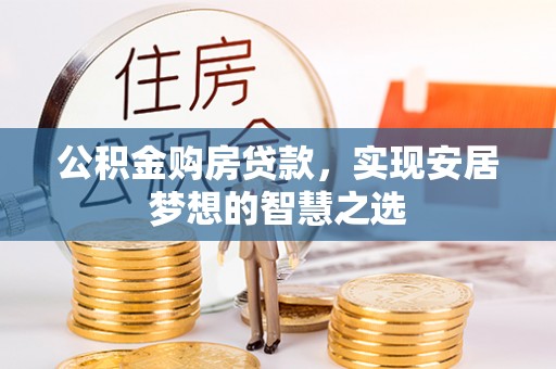 海棠公积金购房贷款，实现安居梦想的智慧之选