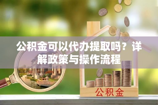 海棠公积金可以代办提取吗？详解政策与操作流程
