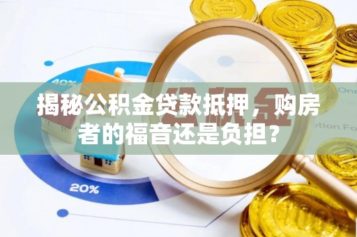 海棠揭秘公积金贷款抵押，购房者的福音还是负担？