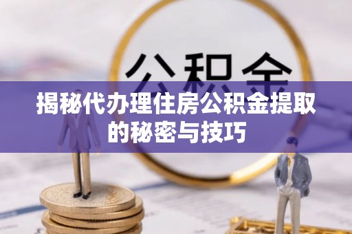 海棠揭秘代办理住房公积金提取的秘密与技巧