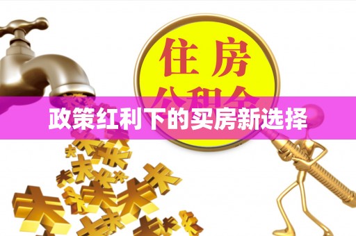 海棠政策红利下的买房新选择