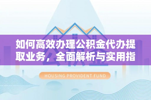 海棠如何高效办理公积金代办提取业务，全面解析与实用指南