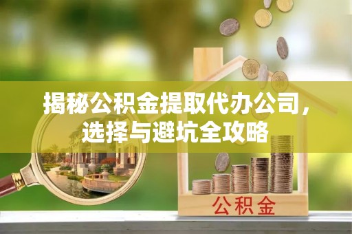 海棠揭秘公积金提取代办公司，选择与避坑全攻略
