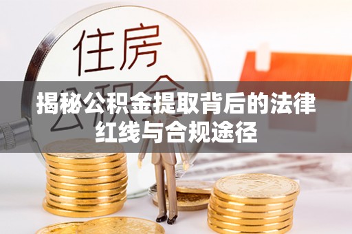 海棠揭秘公积金提取背后的法律红线与合规途径
