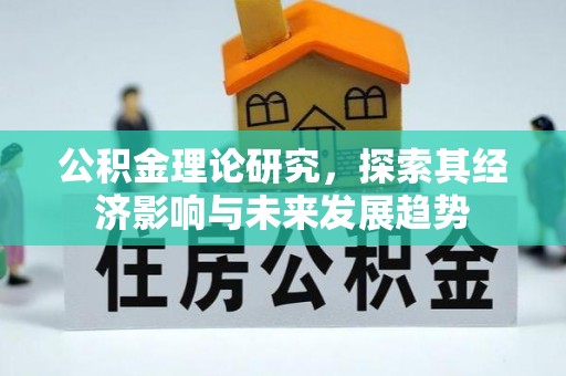 海棠公积金理论研究，探索其经济影响与未来发展趋势