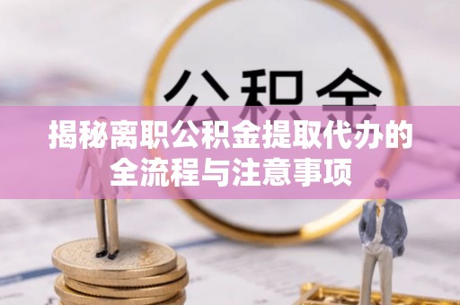 海棠揭秘离职公积金提取代办的全流程与注意事项