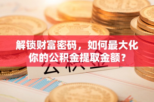 海棠解锁财富密码，如何最大化你的公积金提取金额？