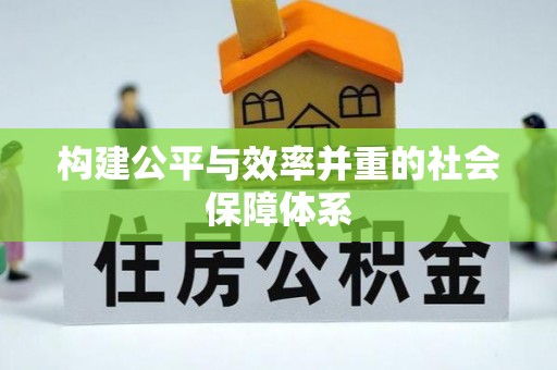 海棠构建公平与效率并重的社会保障体系