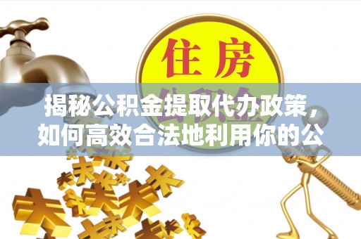 海棠揭秘公积金提取代办政策，如何高效合法地利用你的公积金