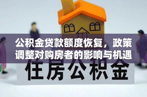 海棠公积金贷款额度恢复，政策调整对购房者的影响与机遇