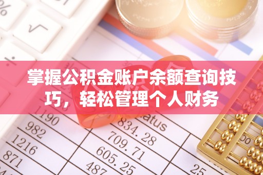海棠掌握公积金账户余额查询技巧，轻松管理个人财务