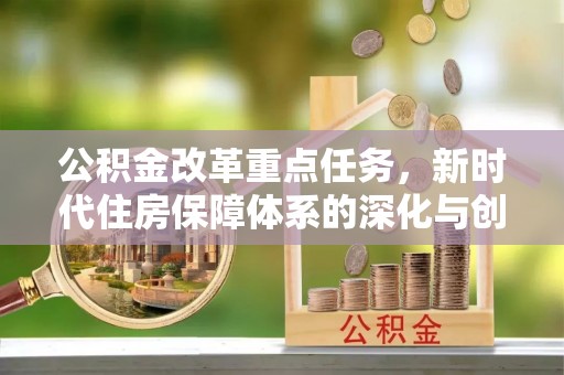 海棠公积金改革重点任务，新时代住房保障体系的深化与创新