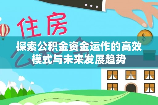 海棠探索公积金资金运作的高效模式与未来发展趋势