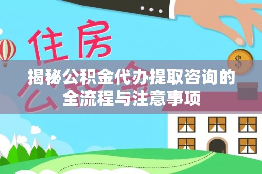 海棠揭秘公积金代办提取咨询的全流程与注意事项