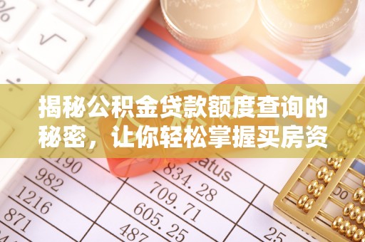 海棠揭秘公积金贷款额度查询的秘密，让你轻松掌握买房资金规划