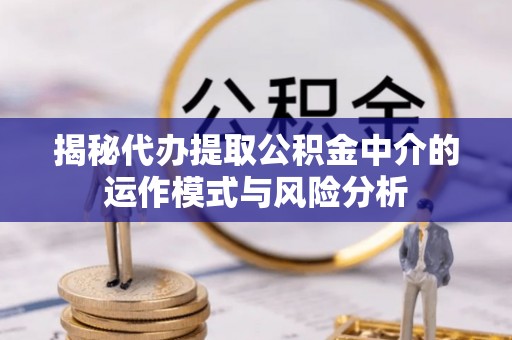 海棠揭秘代办提取公积金中介的运作模式与风险分析