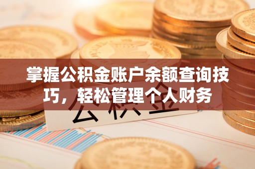 海棠掌握公积金账户余额查询技巧，轻松管理个人财务