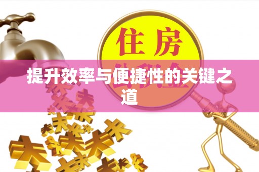 海棠提升效率与便捷性的关键之道