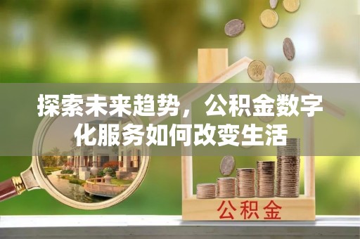 海棠探索未来趋势，公积金数字化服务如何改变生活