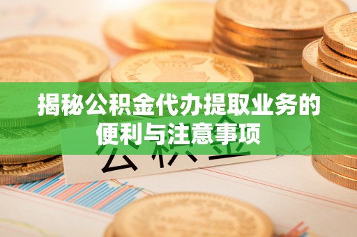 海棠揭秘公积金代办提取业务的便利与注意事项