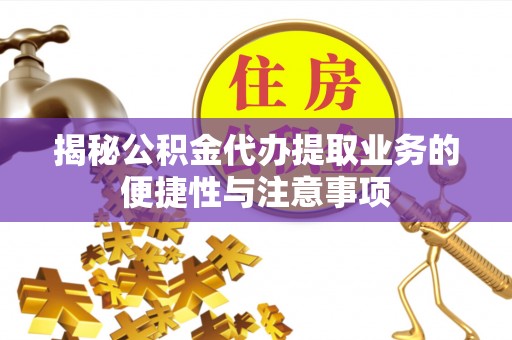 海棠揭秘公积金代办提取业务的便捷性与注意事项