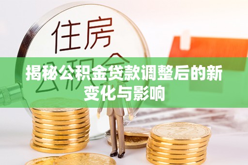 海棠揭秘公积金贷款调整后的新变化与影响