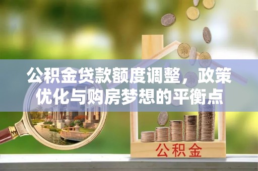 海棠公积金贷款额度调整，政策优化与购房梦想的平衡点