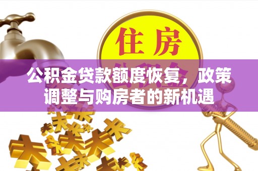 海棠公积金贷款额度恢复，政策调整与购房者的新机遇