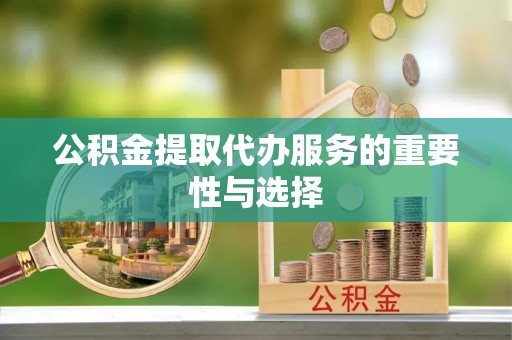 海棠公积金提取代办服务的重要性与选择