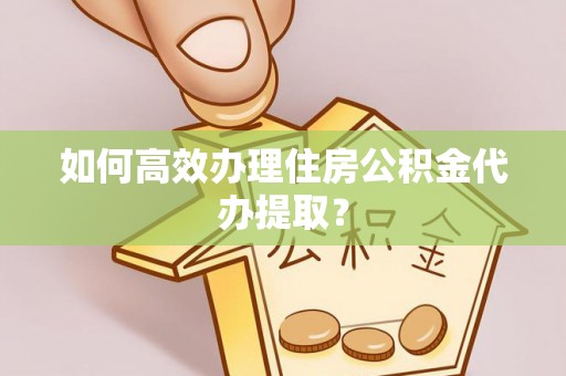 海棠如何高效办理住房公积金代办提取？