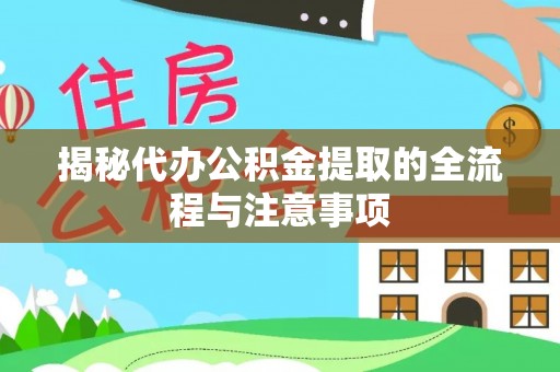 海棠揭秘代办公积金提取的全流程与注意事项
