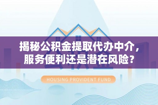 海棠揭秘公积金提取代办中介，服务便利还是潜在风险？